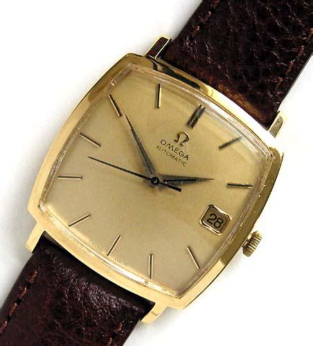 vintage omega square gold watch|old gold omega watches.